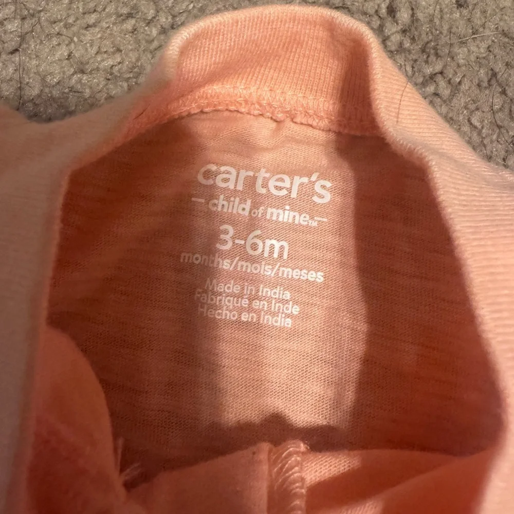 Carter's 3-6M Pastel Plaid outfit set